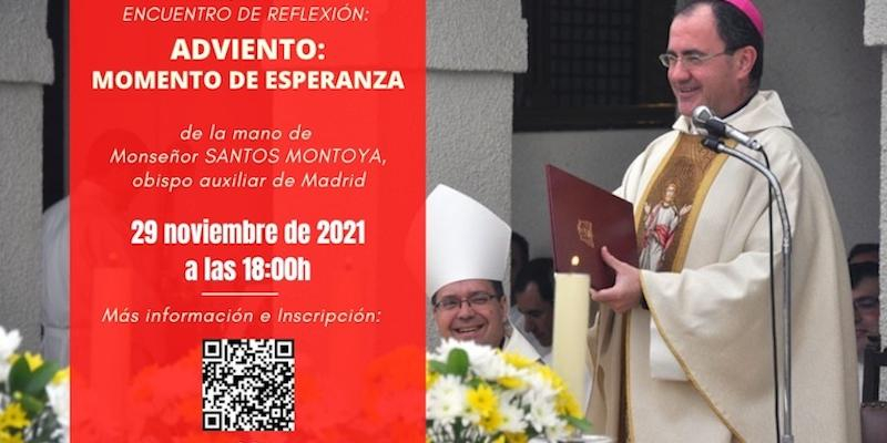 Monseñor Santos Montoya dirige un encuentro de reflexión de Adviento organizado por Cáritas Diocesana de Madrid