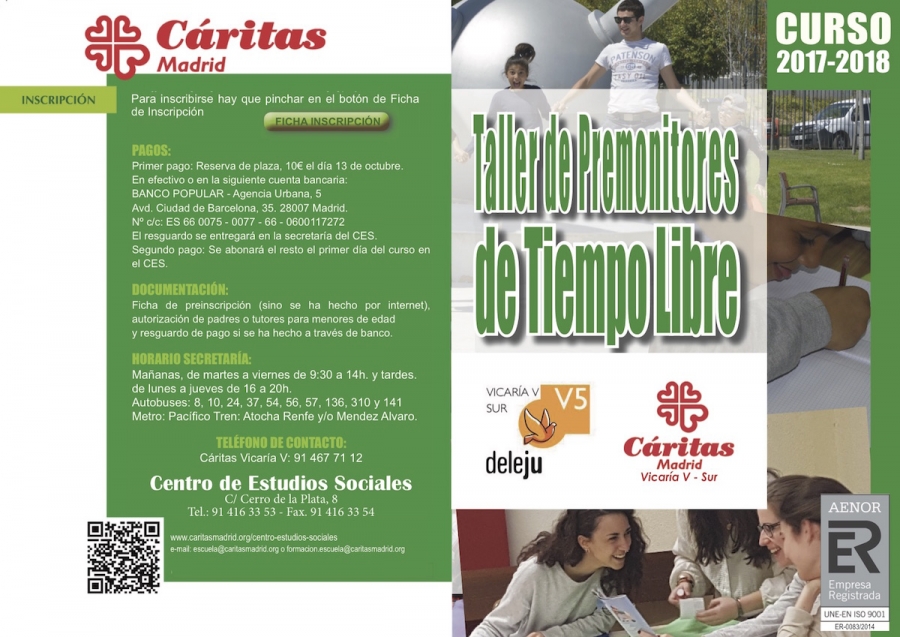 La Vicar&iacute;a V pone en marcha un taller de Premonitores de tiempo libre