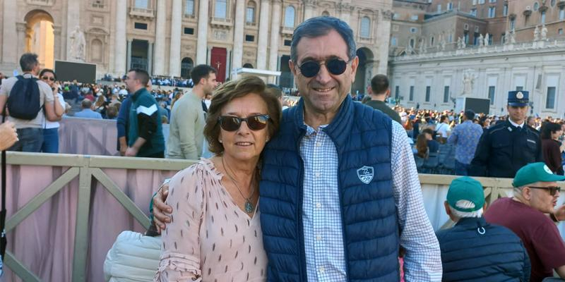Carmen, peregrina a Roma junto a la Congregación Mariana de la Asunción para el Jubileo de la Espiritualidad Mariana: «Me vuelvo con más amor a la Iglesia, a la Virgen y a Jesucristo»