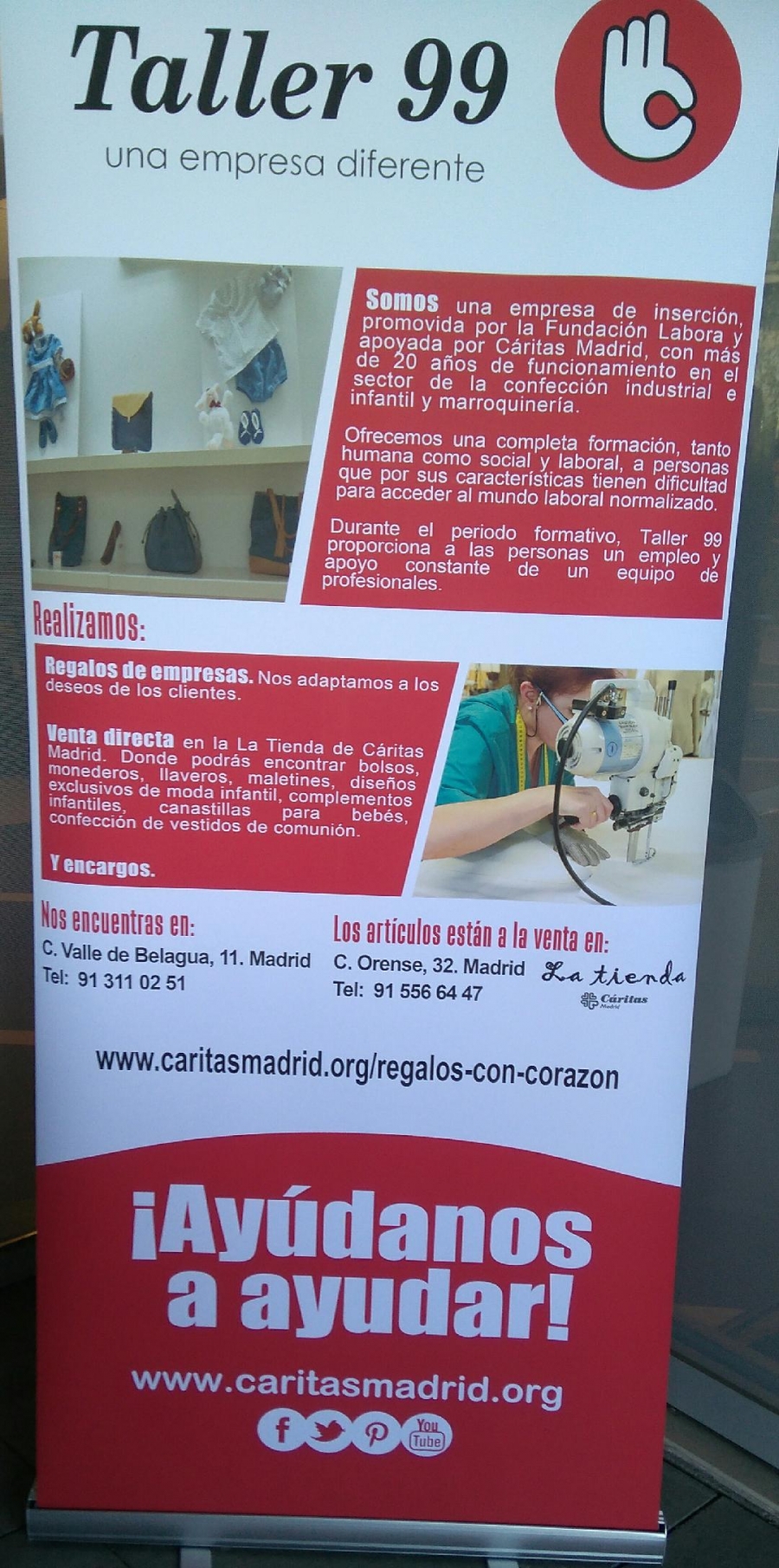 Los medios de comunicaci&oacute;n visitan la empresa de inserci&oacute;n Taller 99