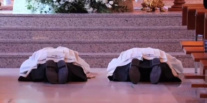 Imagen de la ceremonia en la que realizaron los votos perpetuos (23-IX-2021)