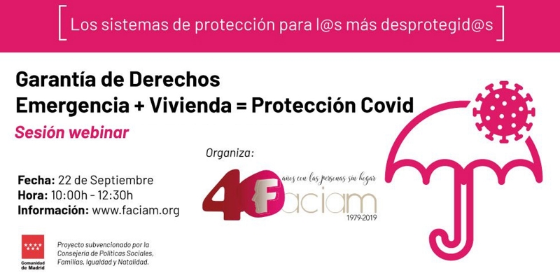 La Red Faciam organiza un seminario virtual sobre vivienda y soluciones habitacionales en la &eacute;poca COVID