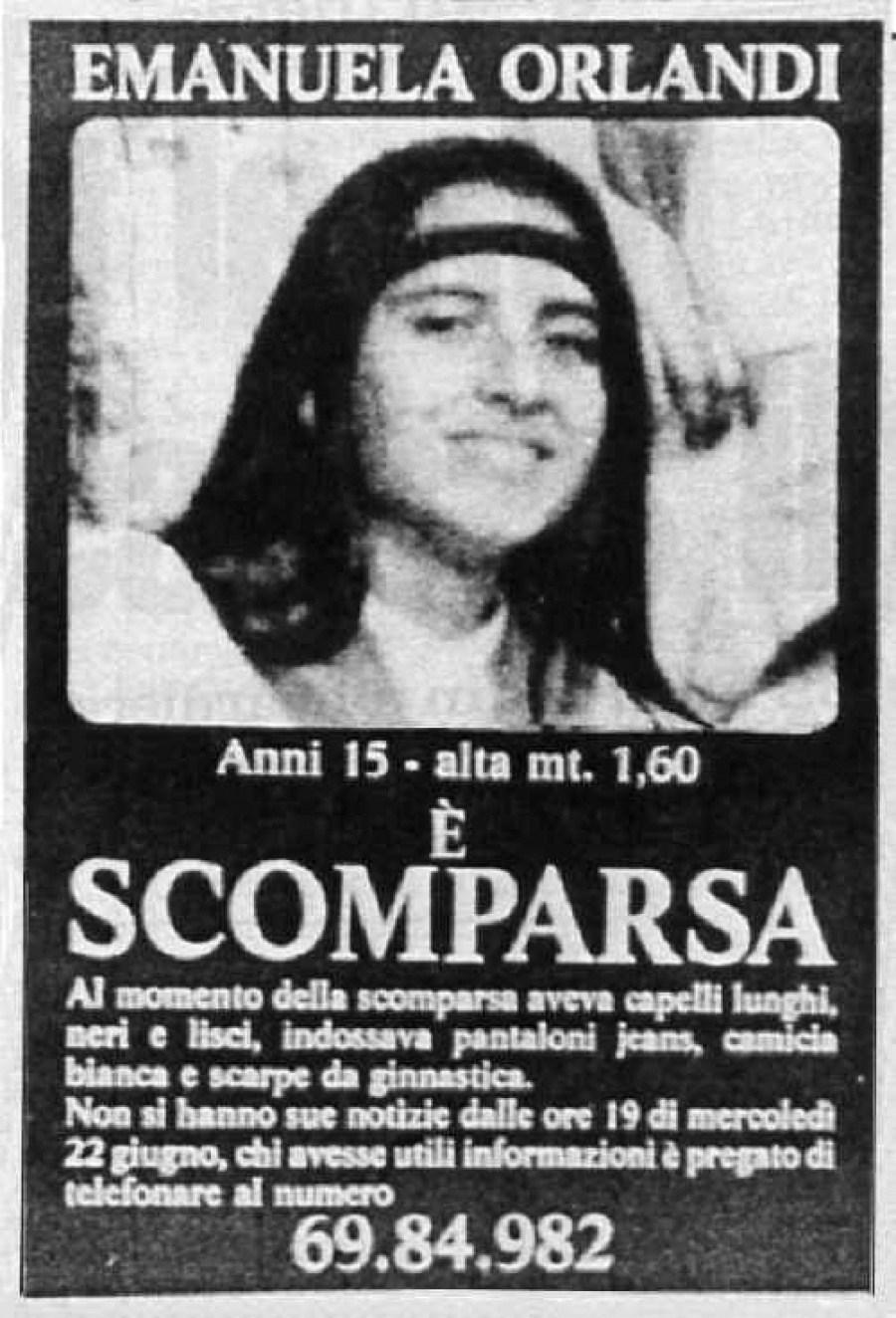 Vaticano desmiente falso documento sobre joven desaparecida en los 80