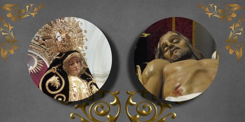 Nuestra Se&ntilde;ora de la Soledad y Desamparo y el Cristo Yacente procesionan por el centro de Madrid en el S&aacute;bado Santo