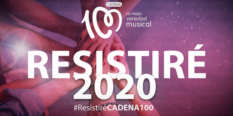 Cadena 100 une a 50 artistas en 'Resistir&eacute;' 2020 para ayudar a C&aacute;ritas a hacer frente al coronavirus