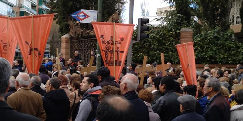 Monseñor José Cobo preside el Viernes Santo un vía crucis del arciprestazgo de Nuestra Señora del Pilar
