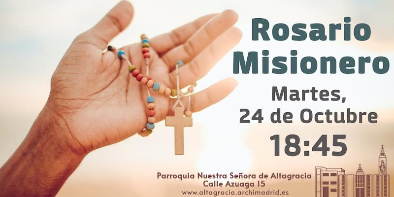 Nuestra Se&ntilde;ora de Altagracia organiza un rosario misionero con motivo del Domund