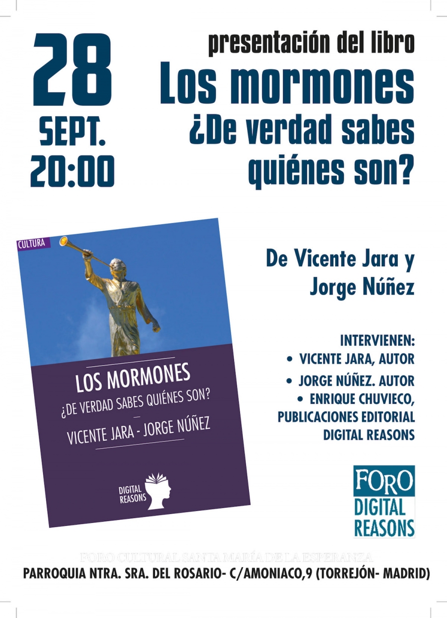 Presentaci&oacute;n en Torrej&oacute;n de un libro sobre los mormones