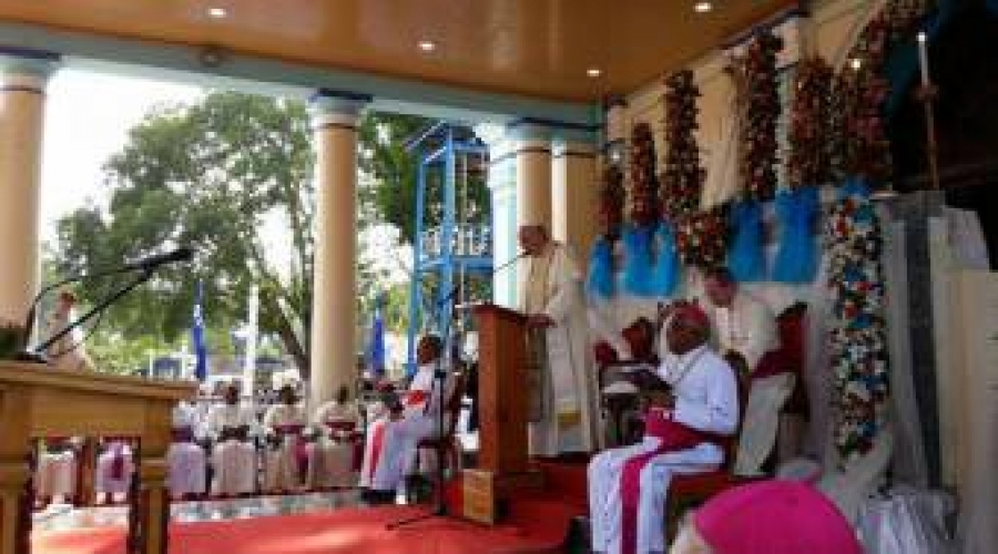 Discurso del Papa en el Santuario de Nuestra Se&ntilde;ora de Madhu en Sri Lanka