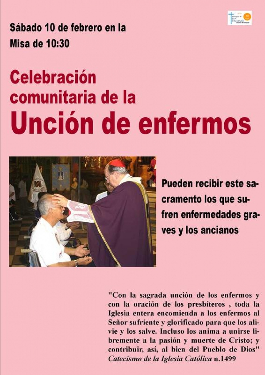 San Josemar&iacute;a Escriv&aacute; de Balaguer programa una Misa con unci&oacute;n de enfermos