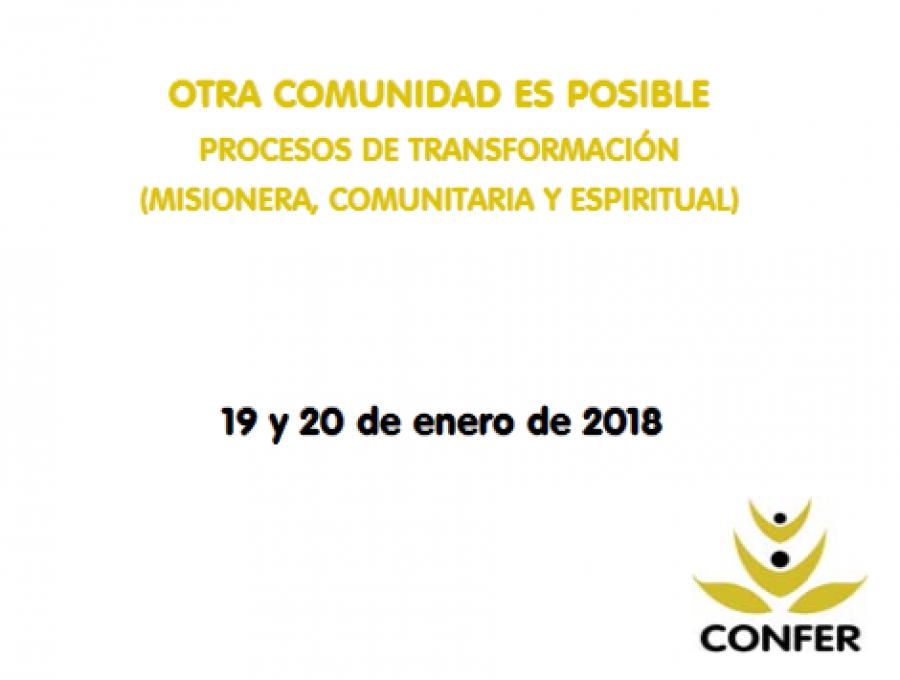 Todav&iacute;a quedan plazas para las Jornadas de Formaci&oacute;n para Comunidades Religiosas de CONFER
