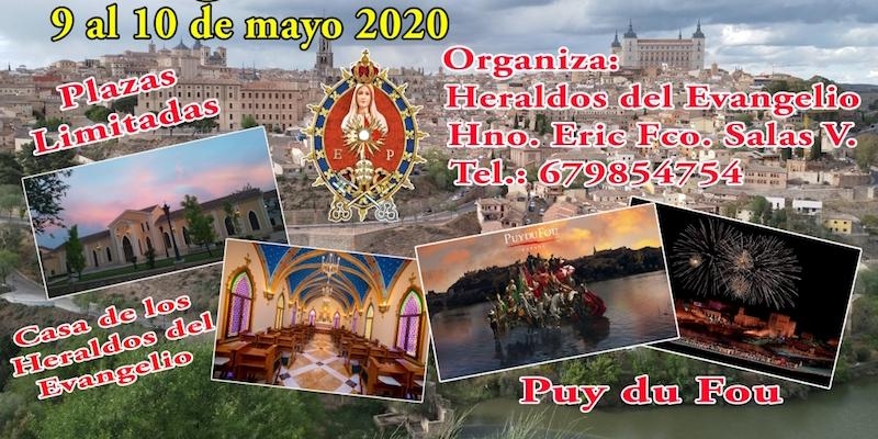 Los Heraldos del Evangelio suspenden la peregrinación a Toledo prevista para el mes de mayo