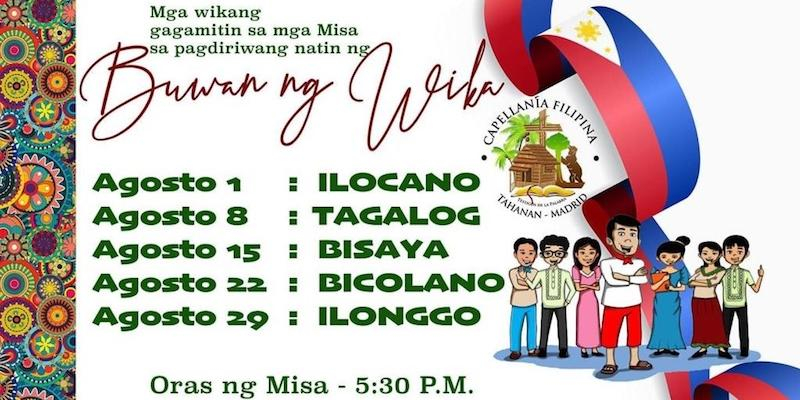 Nuestra Señora del Espino acoge en agosto Eucaristías organizadas por la Capellanía Filipina en diferentes dialectos