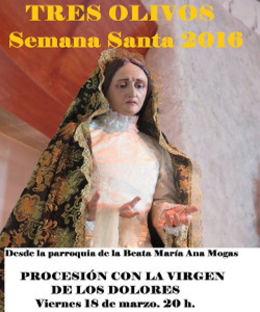 La procesi&oacute;n de la Virgen de los Dolores en la parroquia Beata Mar&iacute;a Ana Mogas anuncia la Semana Santa madrile&ntilde;a