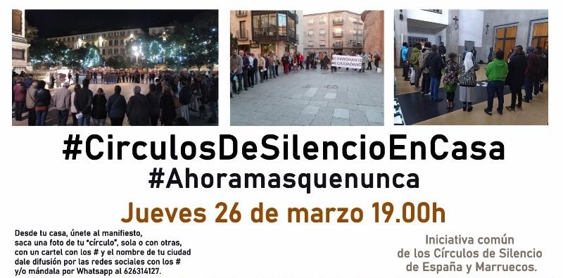 #CírculosDeSilencioEnCasa en apoyo de las personas inmigrantes