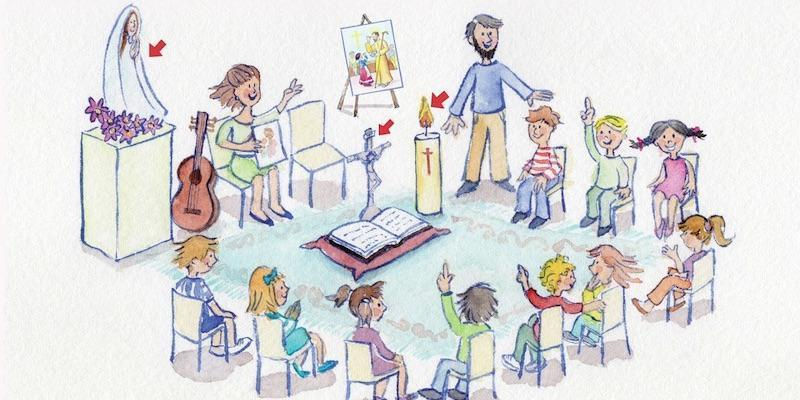 El arciprestazgo de San Federico organiza un encuentro en Nuestra Señora de Aránzazu para enseñar a orar a los niños