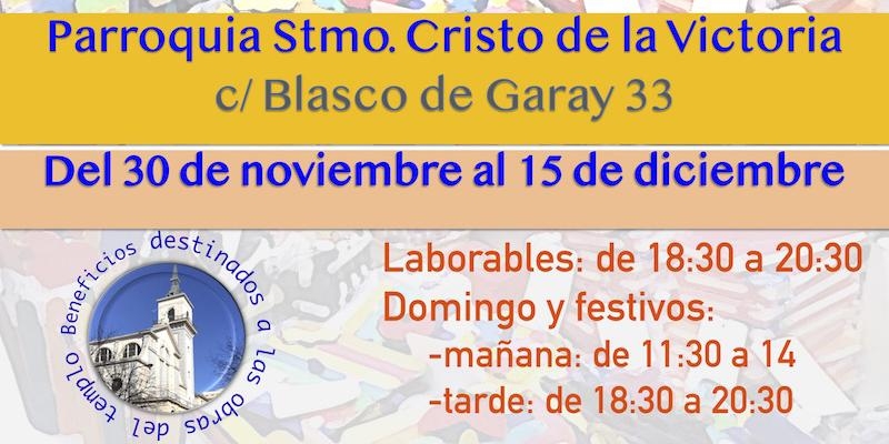 Sant&iacute;simo Cristo de la Victoria celebra su tradicional mercadillo ben&eacute;fico