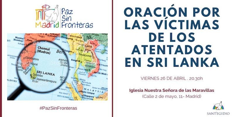 La Comunidad de Sant&rsquo;Egidio organiza una oraci&oacute;n por las v&iacute;ctimas de los atentados en Sri Lanka