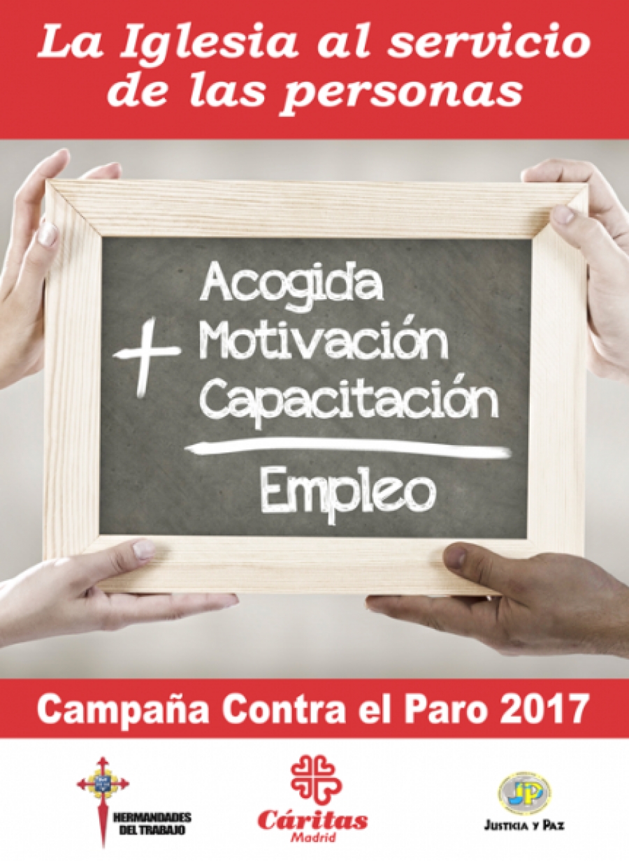 C&aacute;ritas Madrid presenta la Campa&ntilde;a contra el Paro 2017 con distintos actos p&uacute;blicos