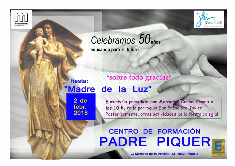 El colegio Padre Piquer clausura sus bodas de oro con una Misa en San Francisco Javier y San Luis Gonzaga