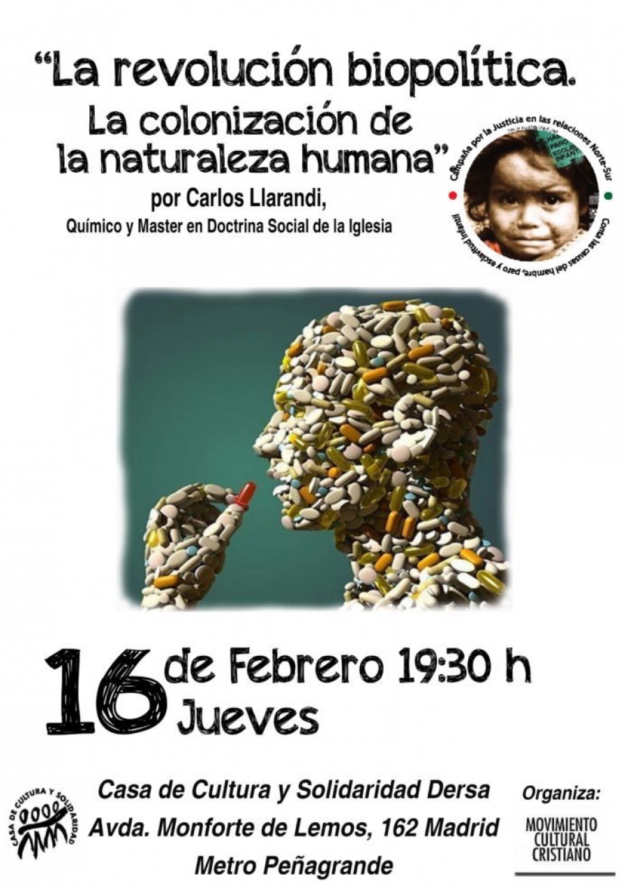 La Casa de Cultura y Solidaridad acoge una charla coloquio sobre &laquo;La revoluci&oacute;n biopol&iacute;tica&raquo;