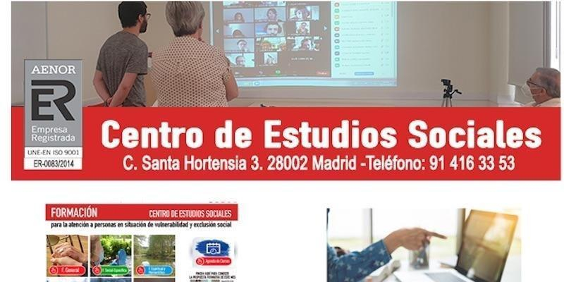 El Centro de Estudios Sociales de Cáritas Diocesana de Madrid hace pública su propuesta formativa &#039;online&#039; para abril