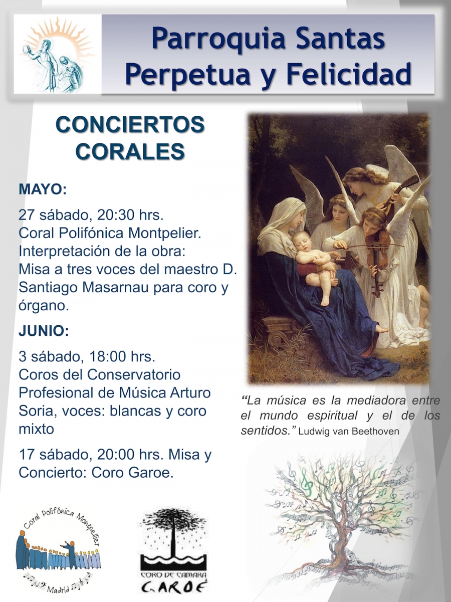 Conciertos corales en Santas Perpetua y Felicidad