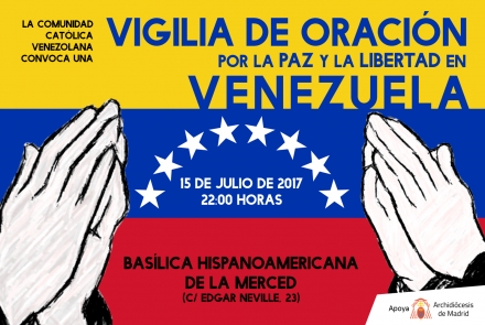 La basílica Hispanoamericana de la Merced acogerá una vigilia de oración por la paz y la libertad en Venezuela