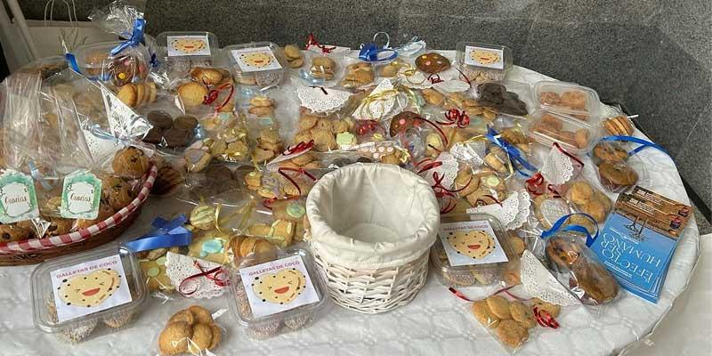 Galletas hechas por los ni&ntilde;os de catequesis para la campa&ntilde;a de Manos Unidas