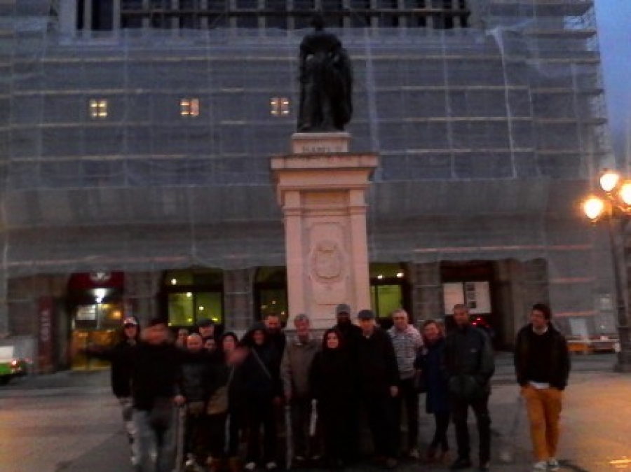 El proyecto de personas sin hogar de C&aacute;ritas Madrid visit&oacute; la Fundaci&oacute;n Telef&oacute;nica