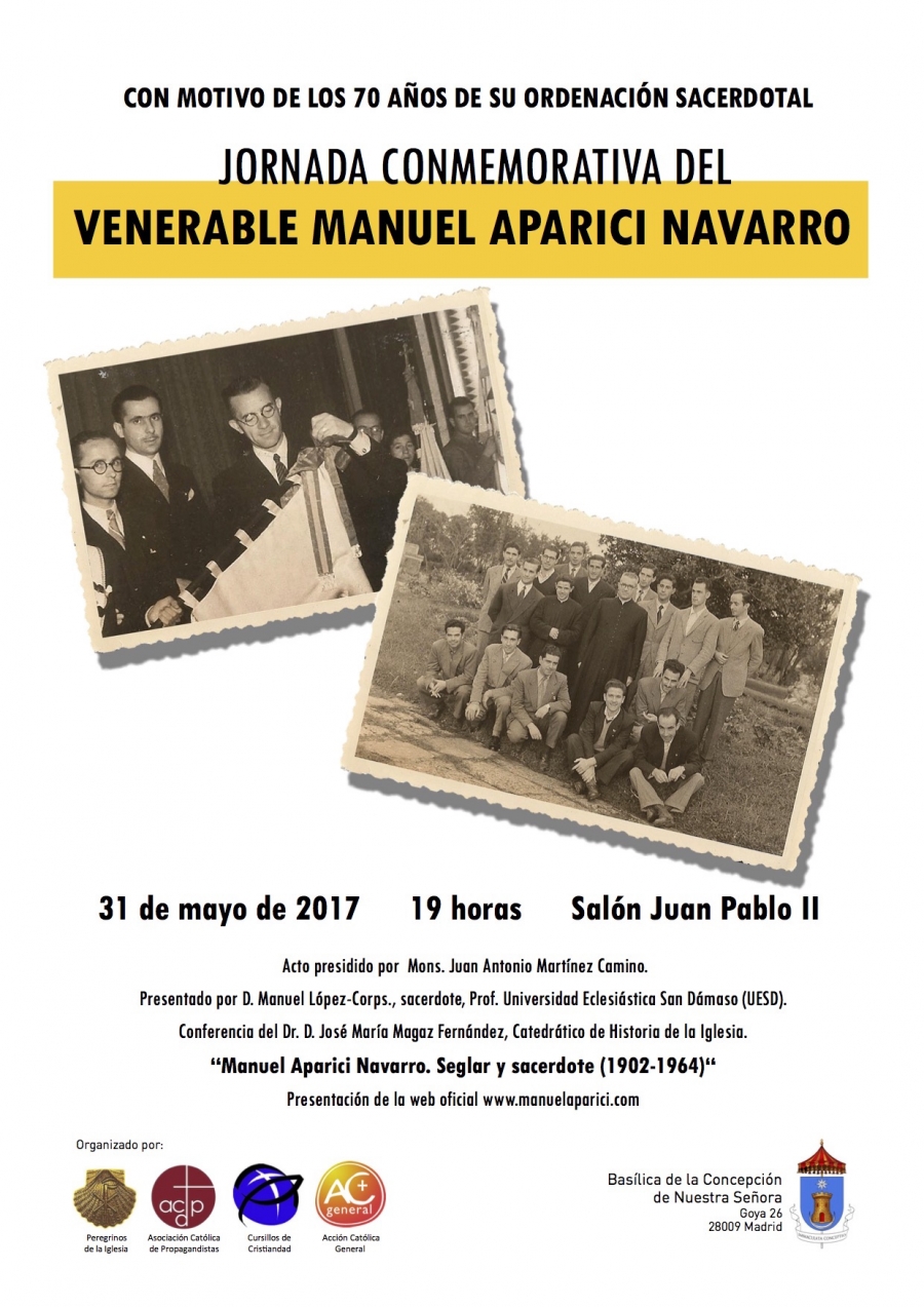 La basílica de la Concepción acoge una jornada conmemorativa del venerable Manuel Aparici Navarro