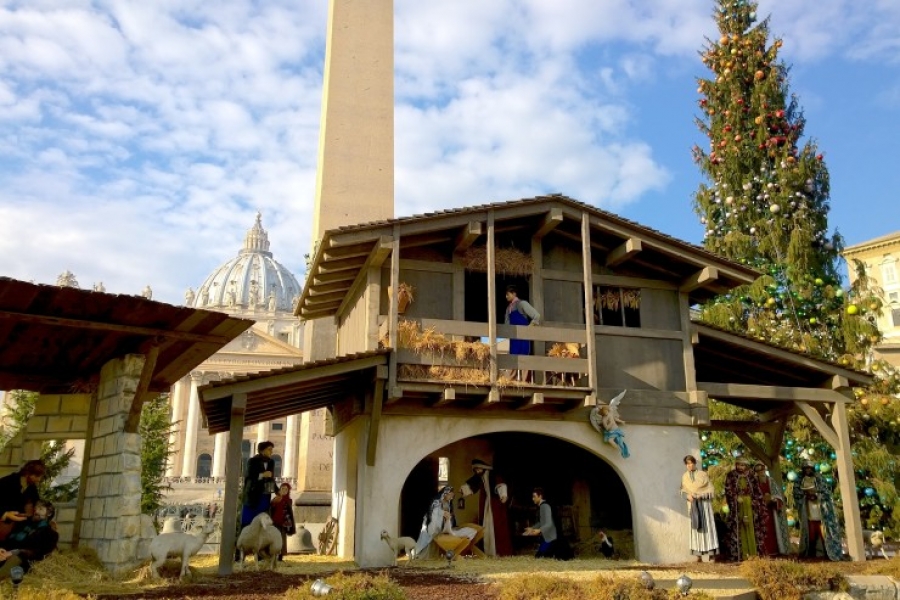 El pesebre de la plaza de San Pedro llevar&aacute; a Bel&eacute;n un mensaje de paz