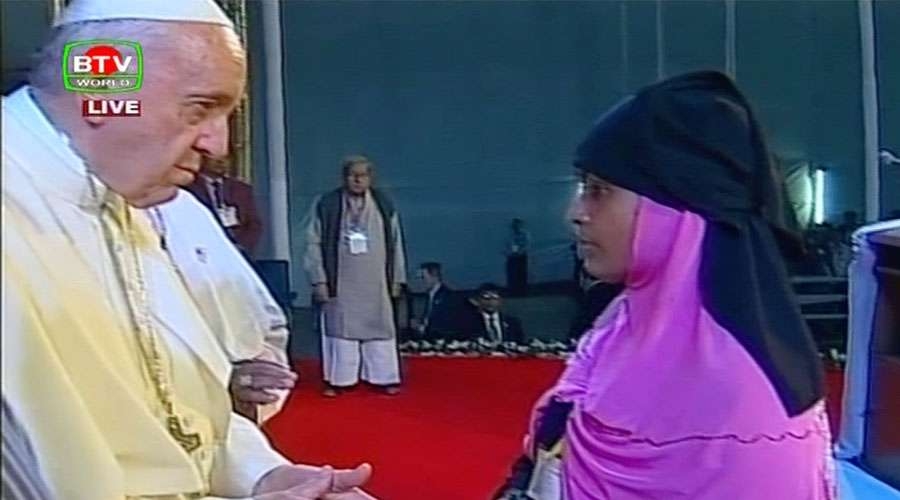 El Santo Padre se encuentra con 18 refugiados musulmanes «rohingya» y les pide perdón