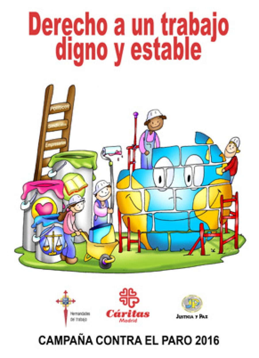 Acto de C&aacute;ritas Vicar&iacute;a III con motivo de la Campa&ntilde;a Contra el Paro 2016