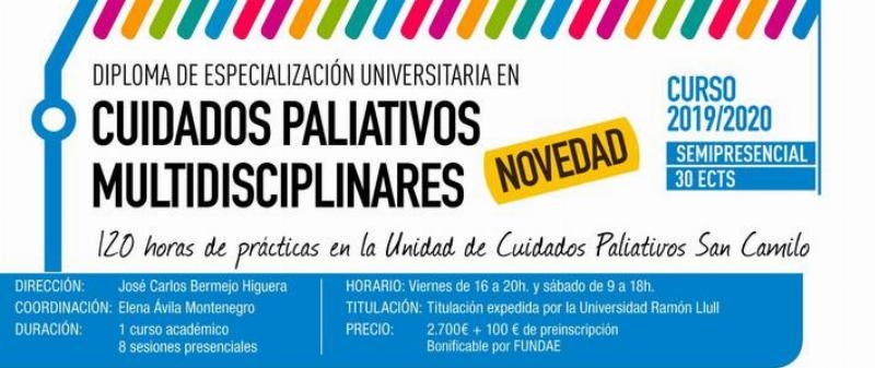 El Centro de Humanización de la Salud ofrece un diploma en cuidados paliativos