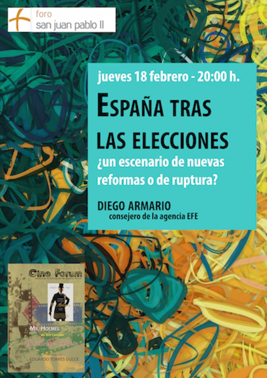 Conferencia sobre 'Espa&ntilde;a tras las elecciones' en el Foro San Juan Pablo II