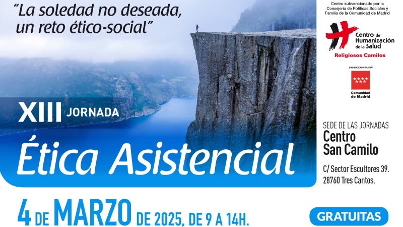 La soledad no deseada, protagonista de las XIII Jornadas de &Eacute;tica Asistencial del Centro de Humanizaci&oacute;n de la Salud San Camilo