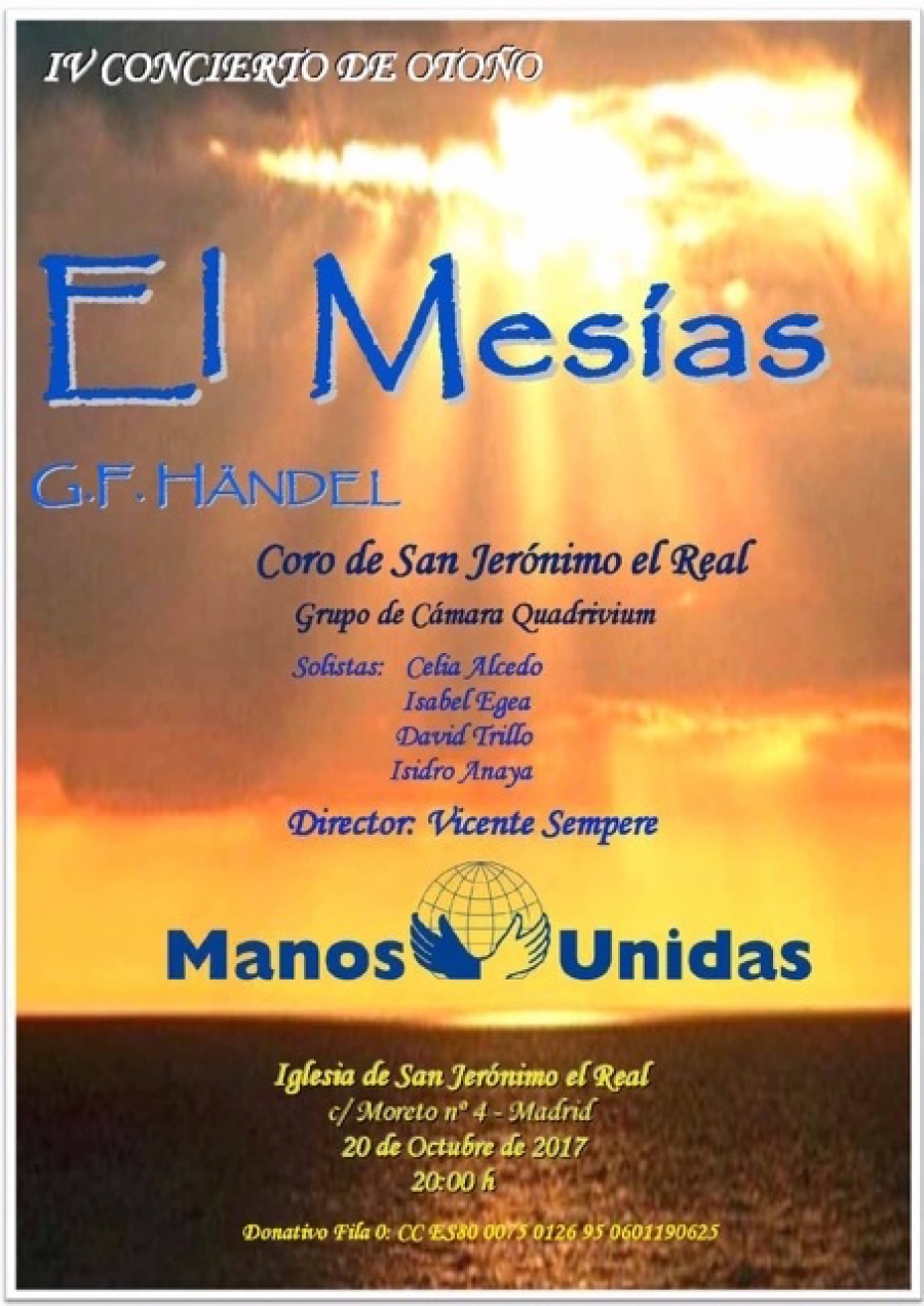 Los Jer&oacute;nimos acoge el IV Concierto de Oto&ntilde;o de Manos Unidas