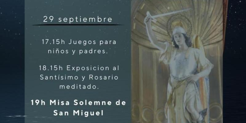 &#039;Vivamos bajo el signo de la cruz&#039;, lema de la fiesta patronal de San Miguel Arcángel de Carabanchel