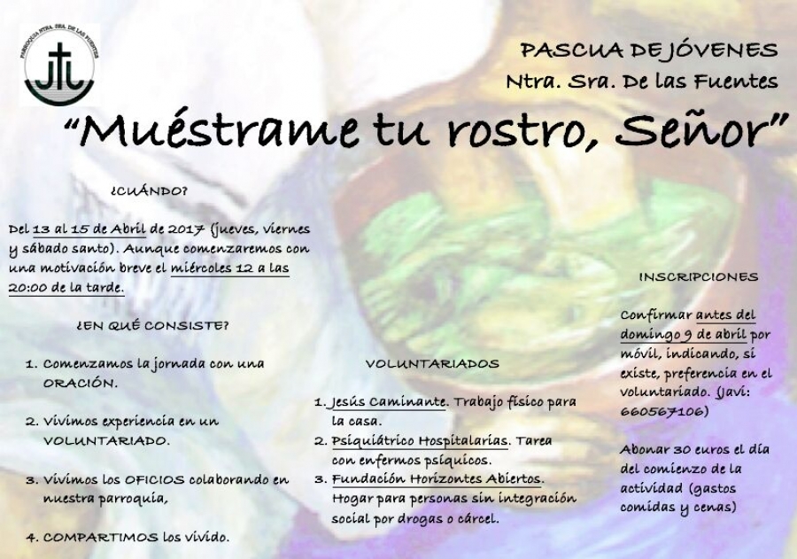 Nuestra Se&ntilde;ora de  las Fuentes celebra una Pascua de J&oacute;venes