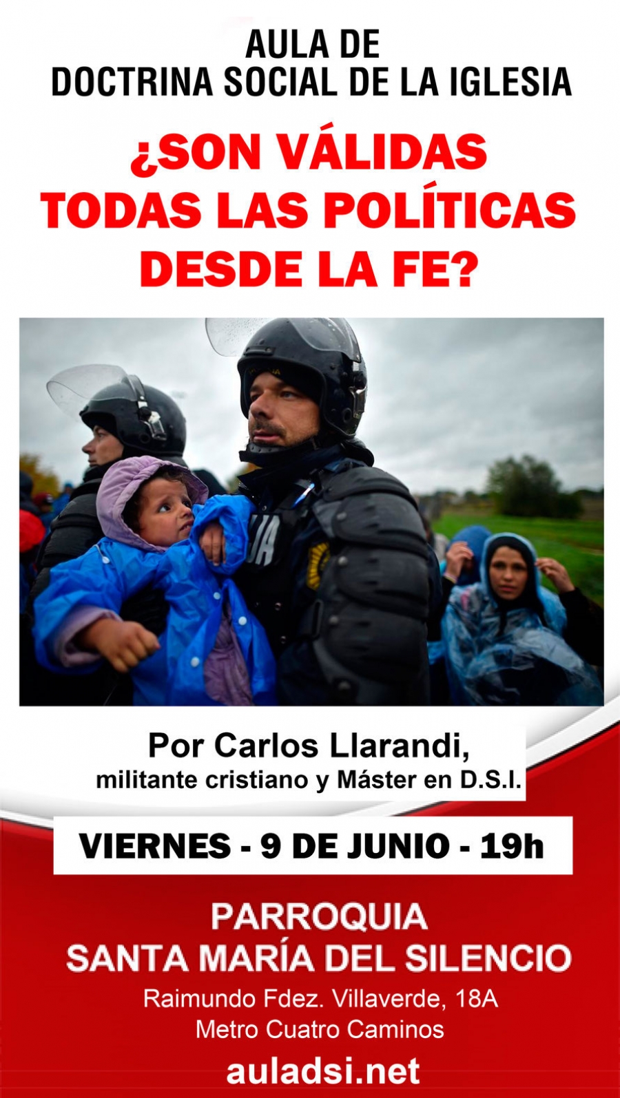 Carlos Llarandi interviene en el 'Aula de Doctrina Social de la Iglesia' de Santa Mar&iacute;a del Silencio