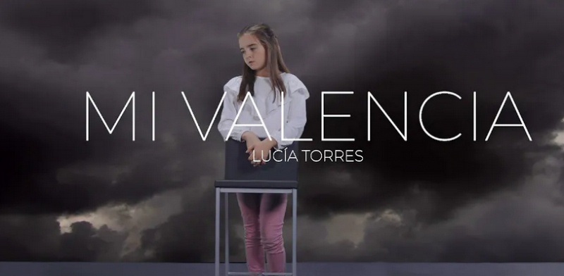 La pequeña Lucía Torres canta “Mi Valencia” para transmitir «consuelo, paz y esperanza»