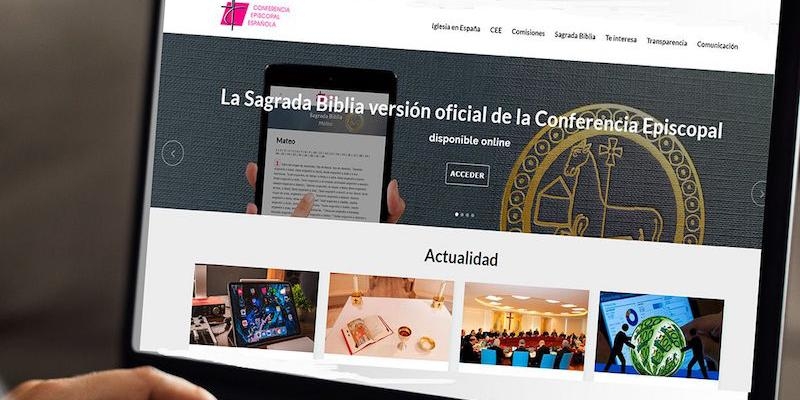 Imagen de la nueva página web de la Conferencia Episcopal Española
