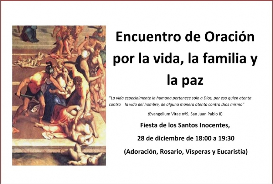 San Mart&iacute;n de Tours acoge un encuentro de oraci&oacute;n por la vida, la familia y la paz