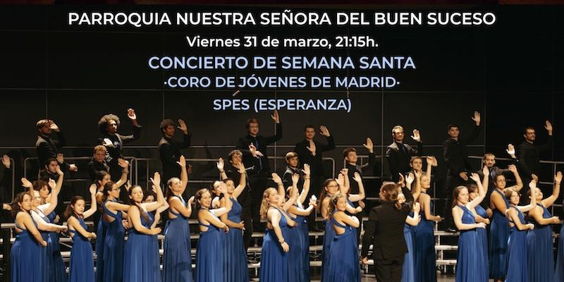 El Coro de Jóvenes de Madrid ofrece un concierto en Nuestra Señora del Buen Suceso en el Viernes de Dolores