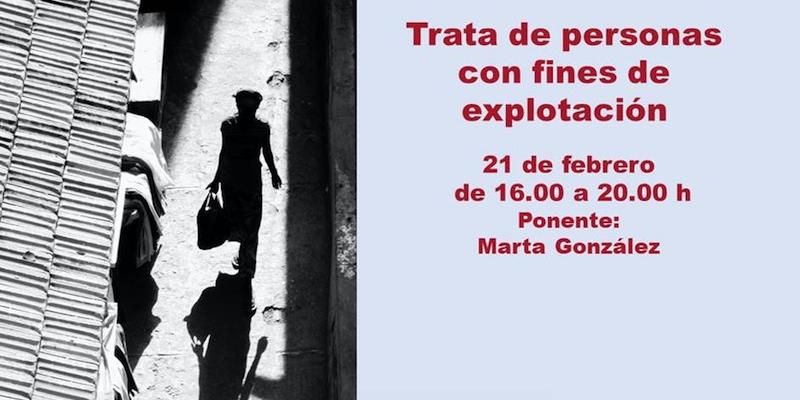 El Centro de Estudios Sociales acoge una sesi&oacute;n formativa titualada 'Trata de personas con fines de explotaci&oacute;n'