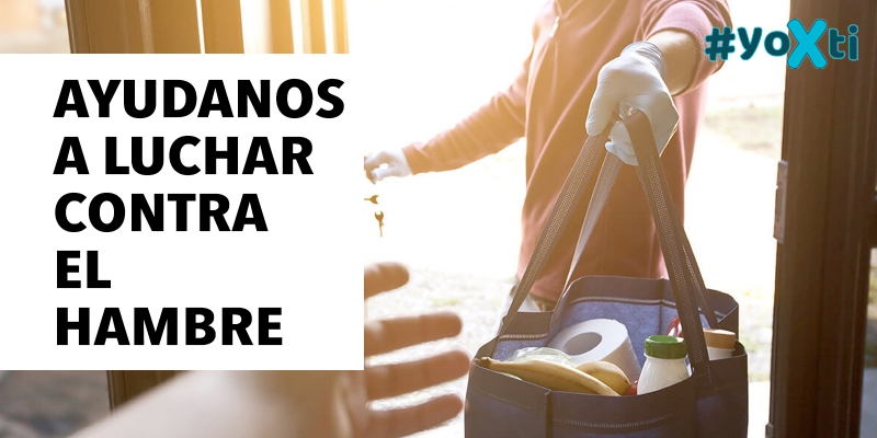 La campaña &#039;YoXTi&#039; reparte mascarillas a cambio de alimentos para los más necesitados