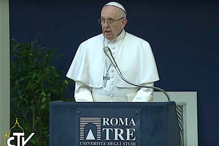 El Santo Padre en Roma Tre: &laquo;Las migraciones no son un peligro sino un desaf&iacute;o para crecer&raquo;