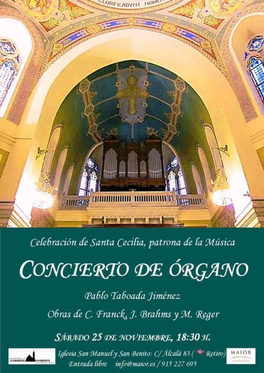 La Fundaci&oacute;n Maior organiza en San Manuel y San Benito un concierto en honor a santa Cecilia