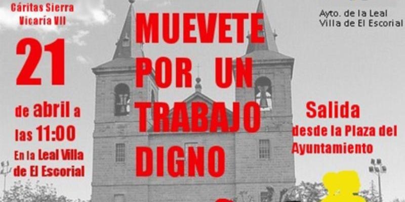El Escorial acoge una carrera solidaria con motivo de la campa&ntilde;a contra el paro 2018 de C&aacute;ritas Vicar&iacute;a VII